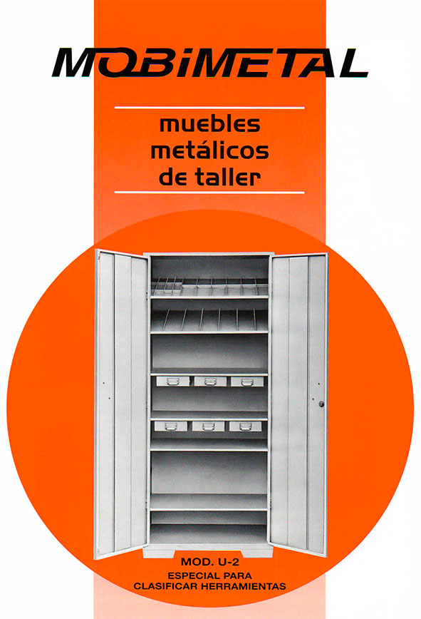 muebles metálicos de taller almacenamiento catalogo mobimetal año 1983