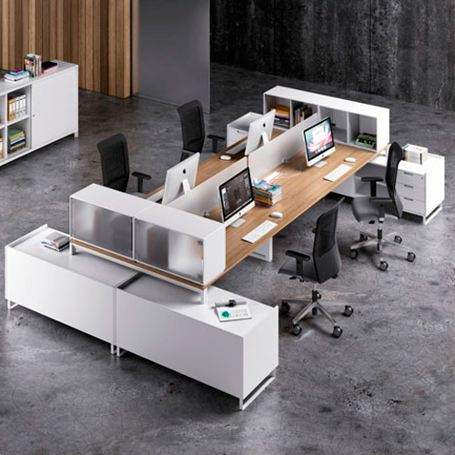 Serie Adapta muebles de oficina y despacho mesas armarios bucs credencias